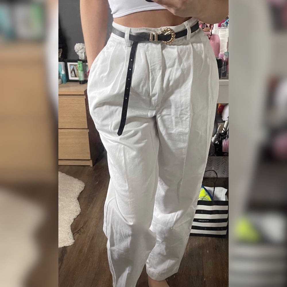 White Dockers pants